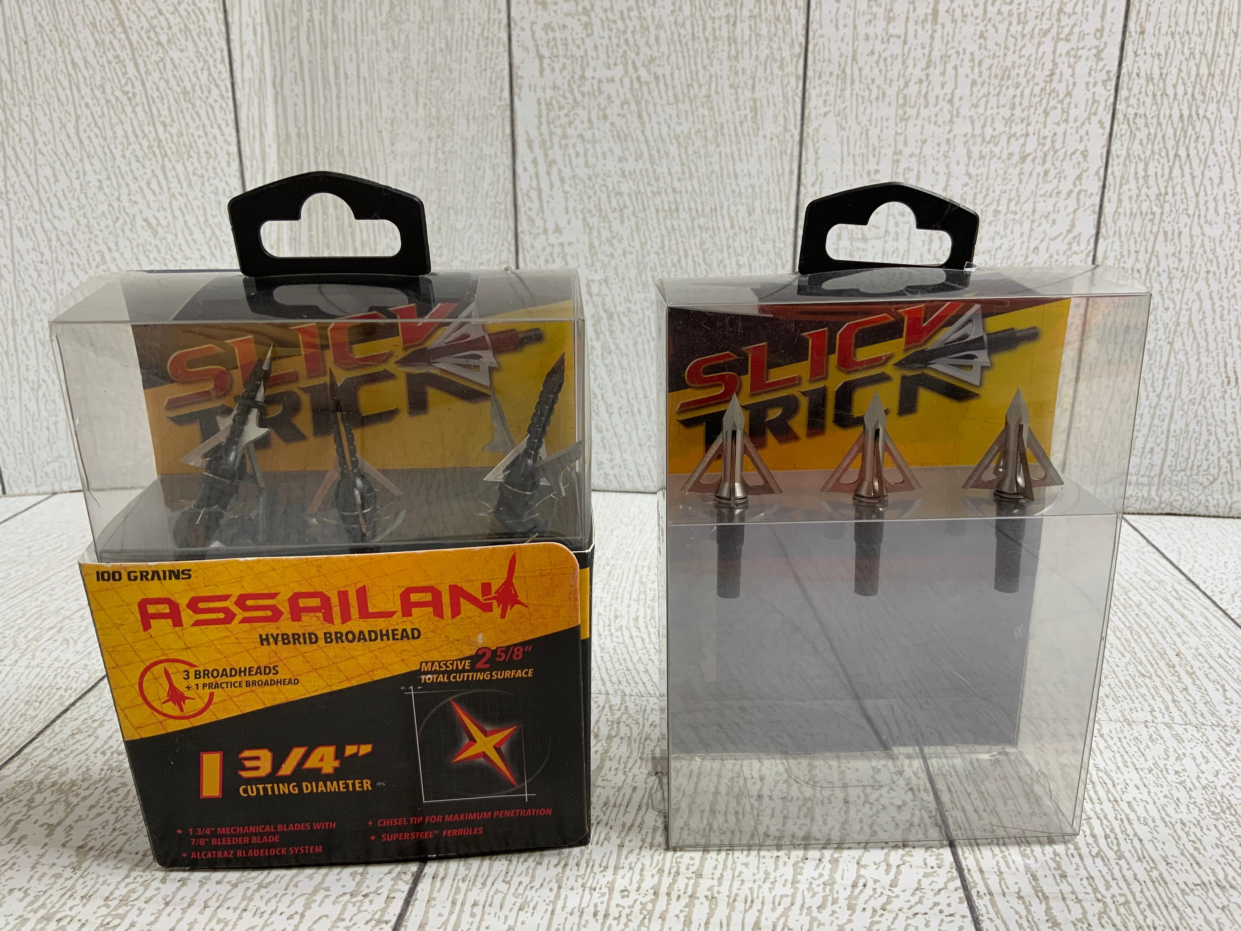 Slick Trick Assailant, Hybrid Mechanical Broadhead **LOT OF 2** (8017076257006)